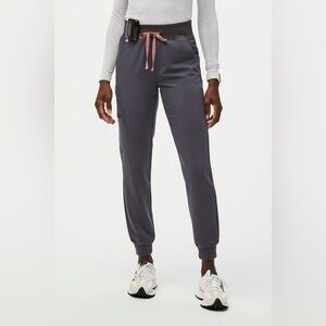FIGS Women’s Charcoal Zamora High Waisted- Jogger Scrub Pants - XS/ Regular